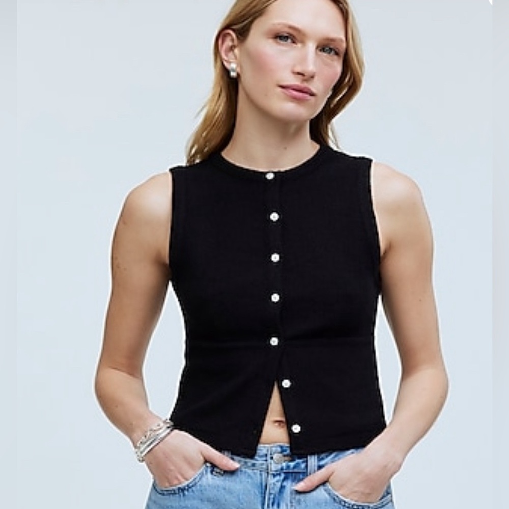 Madewell split crew neck cardigan